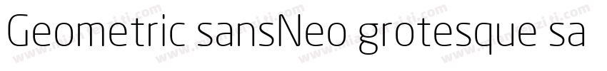 Geometric sansNeo grotesque sans字体转换